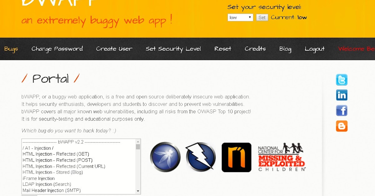 Web Pentest Lab Setup using bWAPP in Windows 10