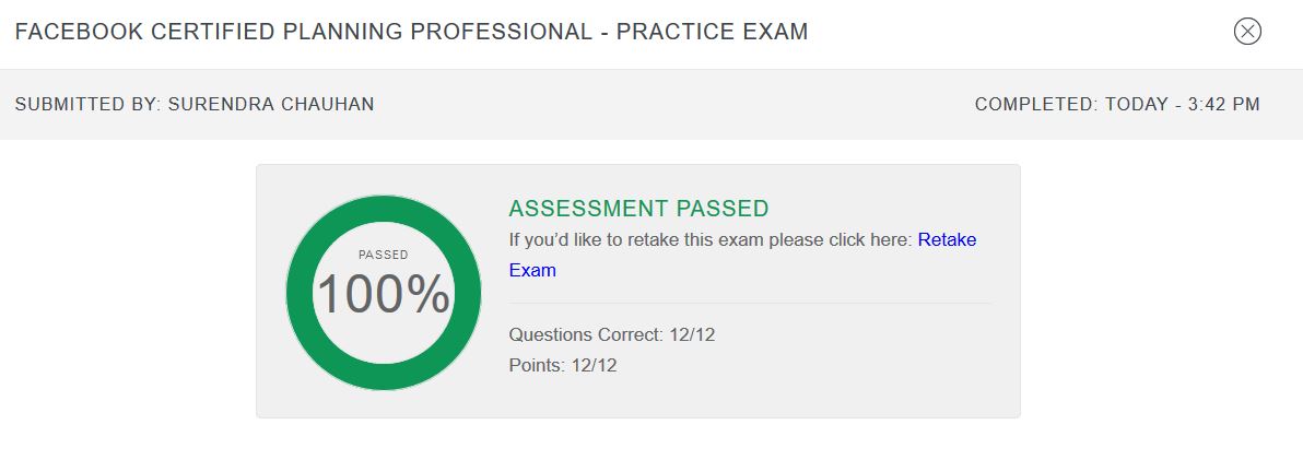 Online Tech Mint: Facebook Certified Planning Professional Exam Solution