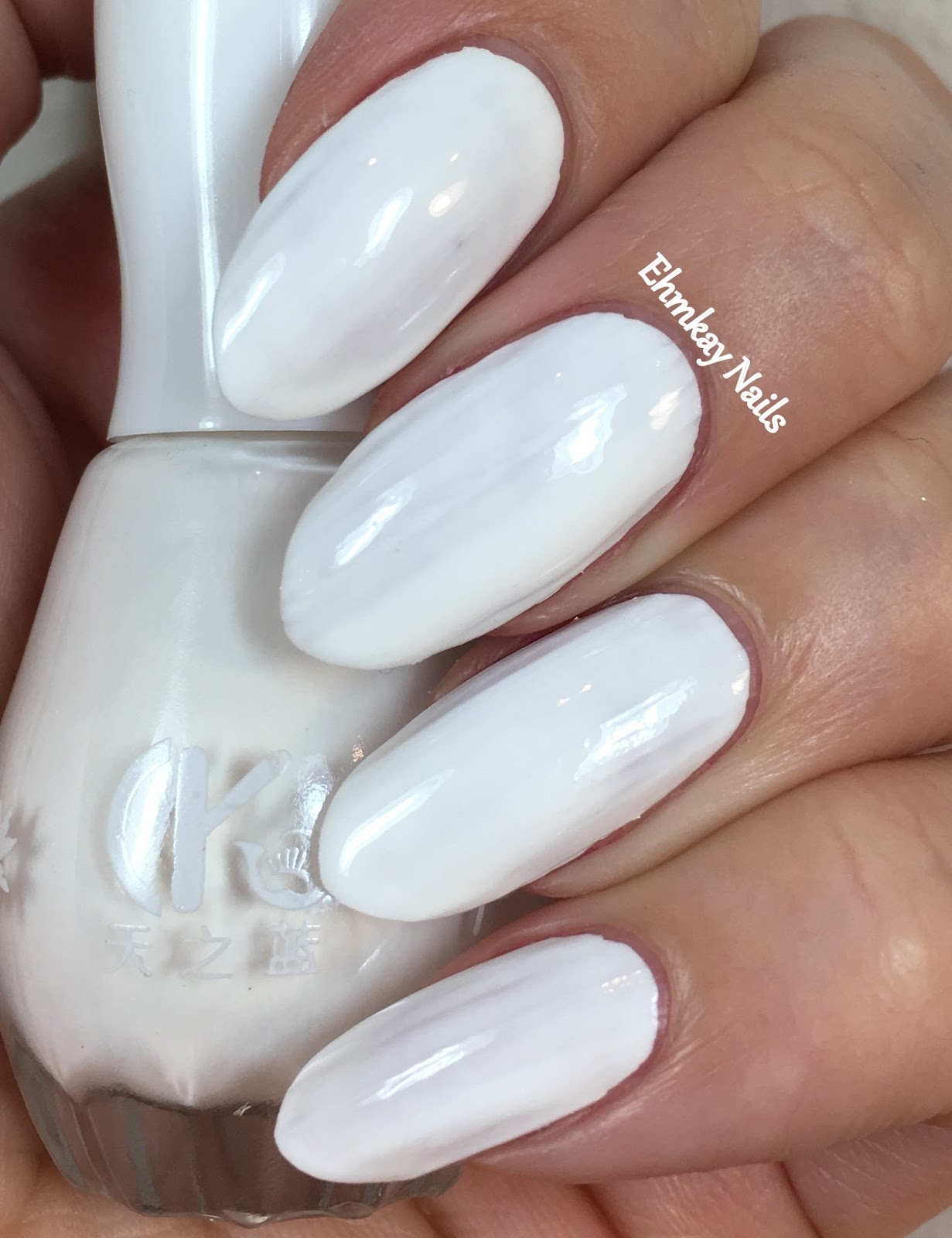ehmkay nails Born Pretty Peel Off White Nail Polish Review