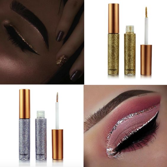 Triple clicks based on natural ingredients Glitter eyeliner