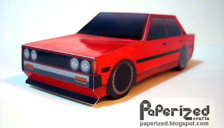 toyota corolla paper model #6