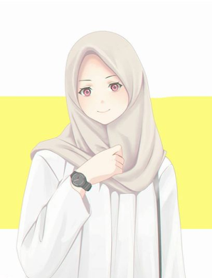 Gambar Kartun Muslimah Cantik & Comel Berhijab