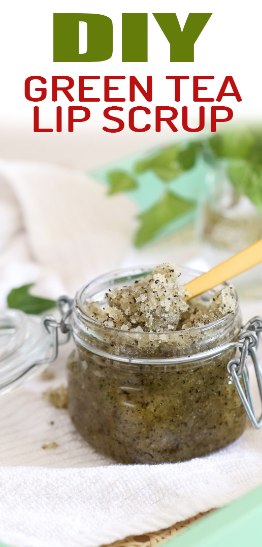 DIY Green Tea Lip Scrub