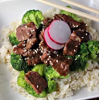 Image of Slow Cooker Beef and Broccoli on Renee's Kitchen Adventures