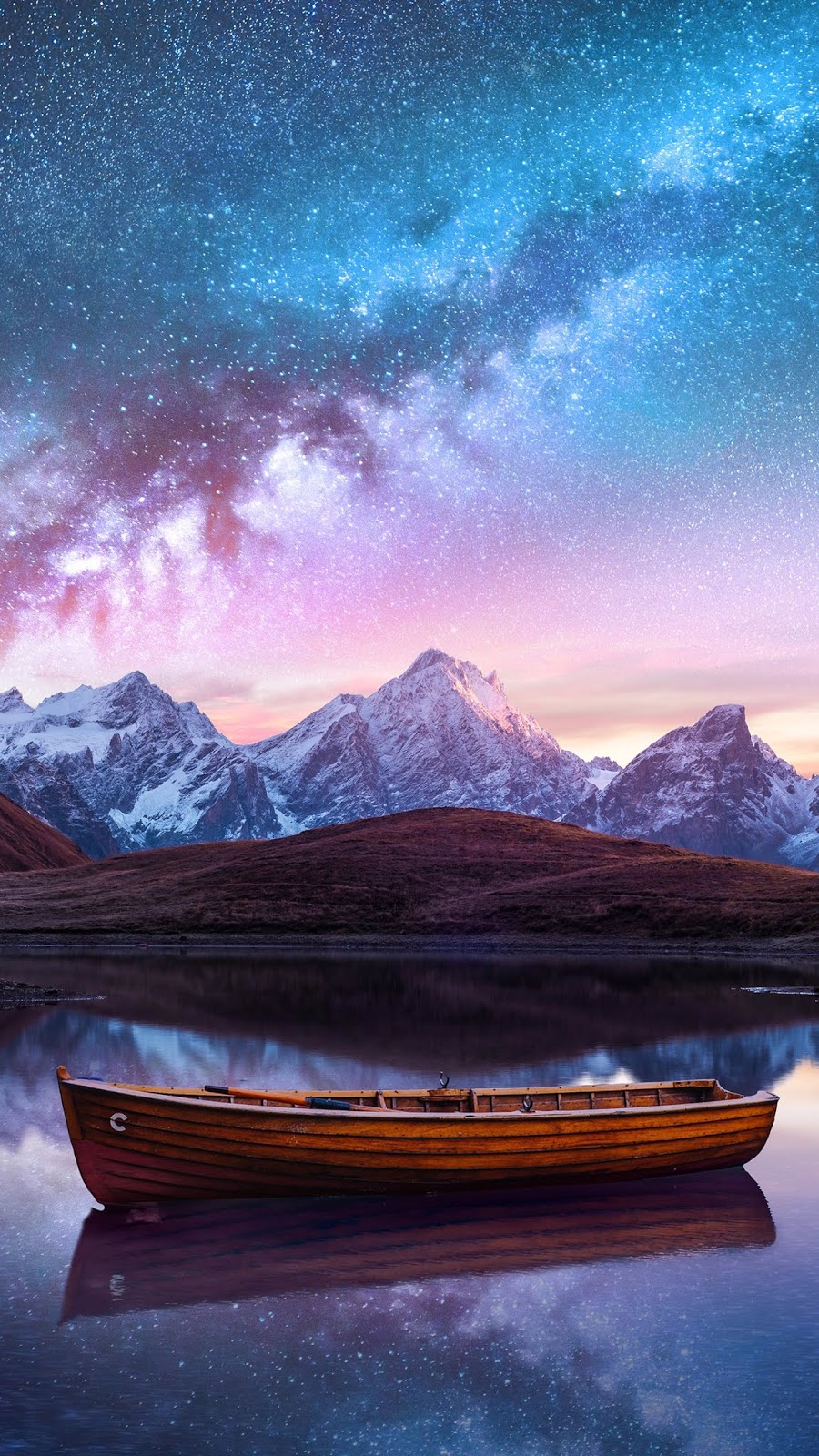 Boat in the starry night Boat in the starry night