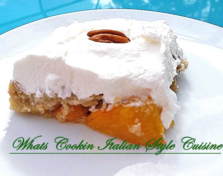 Butter Pecan Peach Dump Cake What's Cookin' Italian Style Cuisine