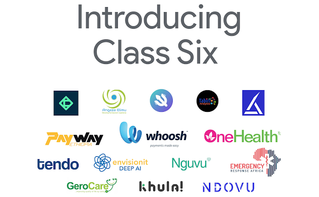 The is an image containing the logos of all selected startups for the Google for Startups Accelerator: Africa Class 6