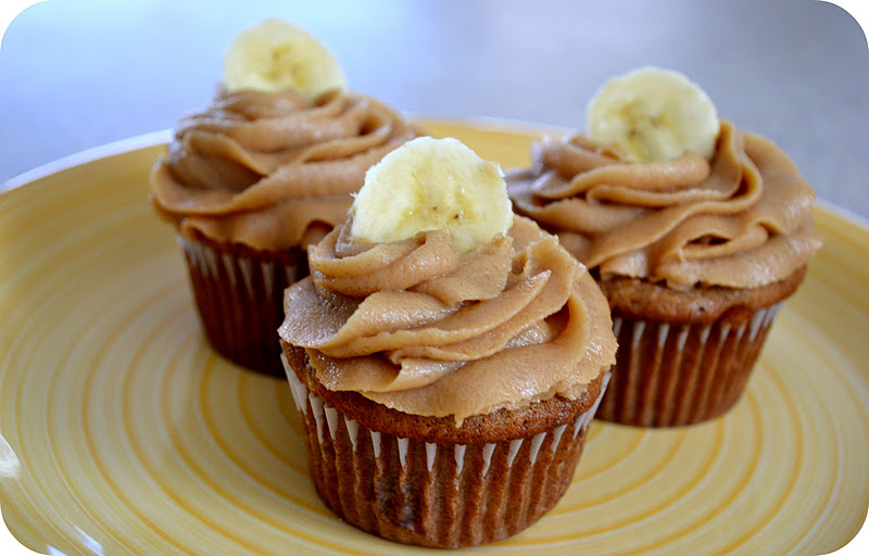 something brought you here Martha's Banana Cupcakes with Creamy Peanut