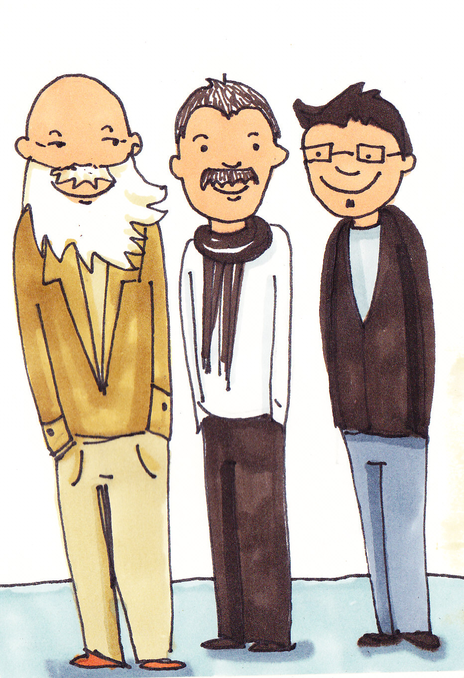 les bouts de papier: Trois poêtes