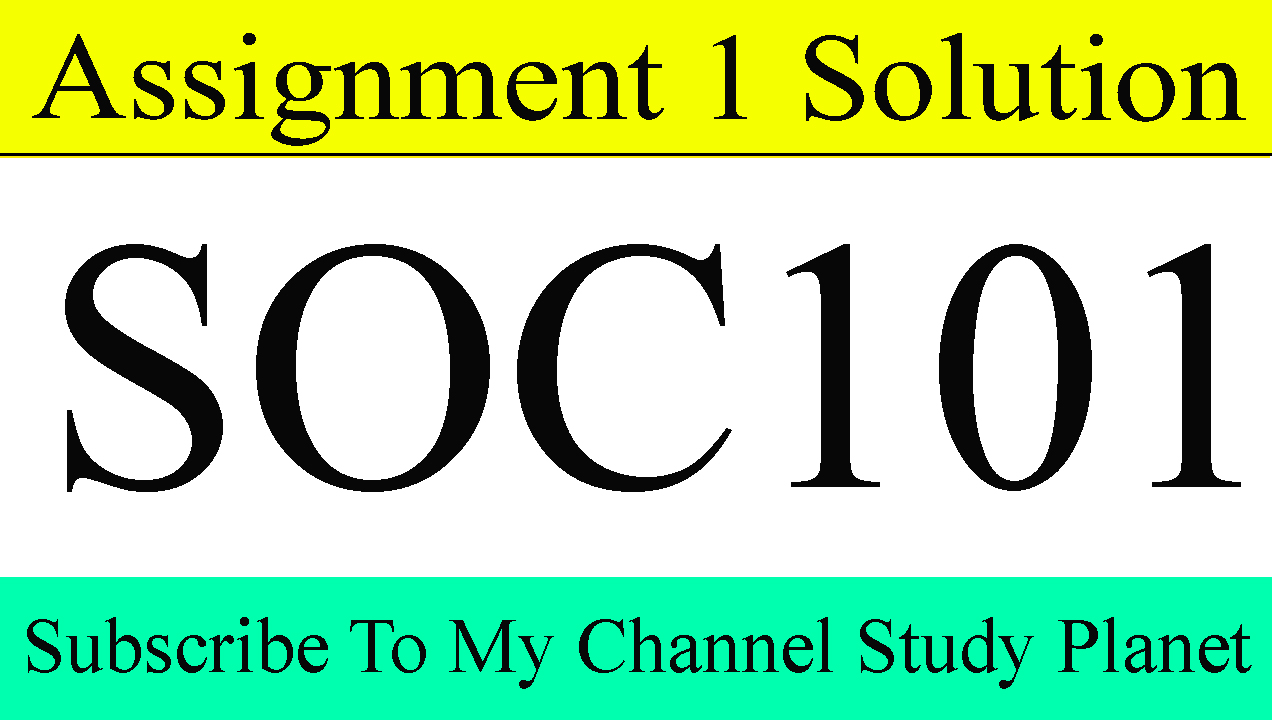 Soc101 assignment 2 2021 picture