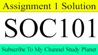 Soc101 assignment 1 solution 2021 picture