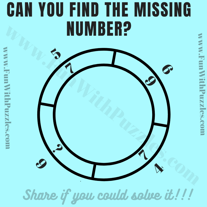 test your brain find the missing number. ​ 