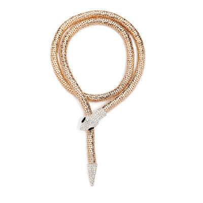 OKAJewelry Show: Snake Wrap Around Necklace Make A Fashion Statement
