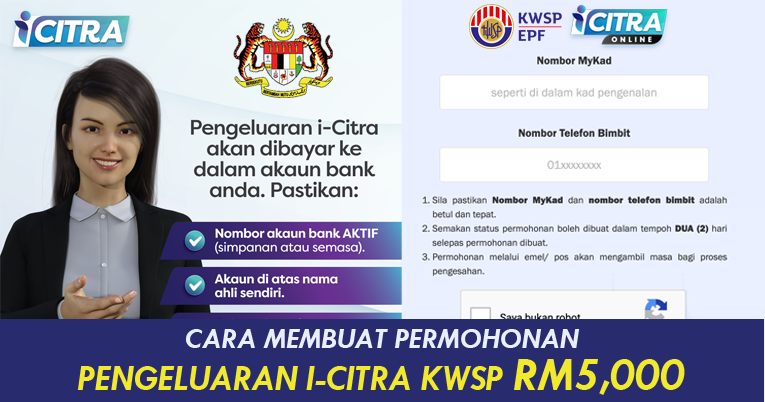 Citra mohon online i kwsp Waktu Operasi