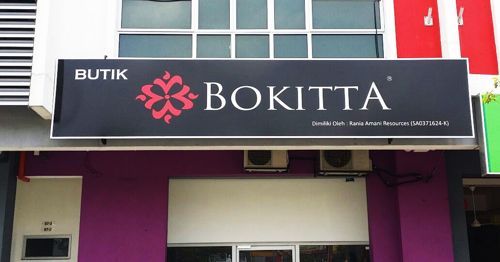 Signboard Murah PEMASANGAN SIGNBOARD BUTIK BOKITTA DI SUBANG BESTARI