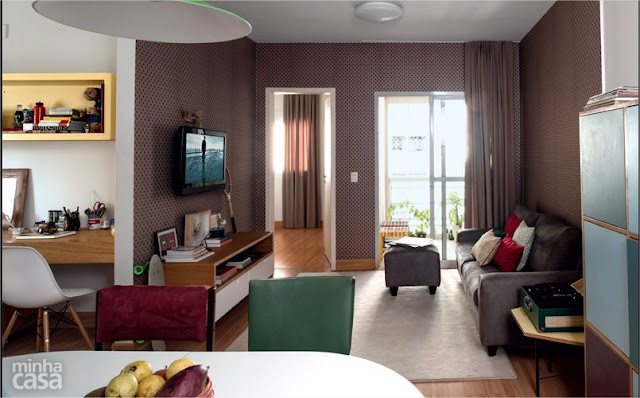 Achados de Decoração, blog de decoração, apartamento decorado, decoração de apartamento pequeno, decoração tons neutros