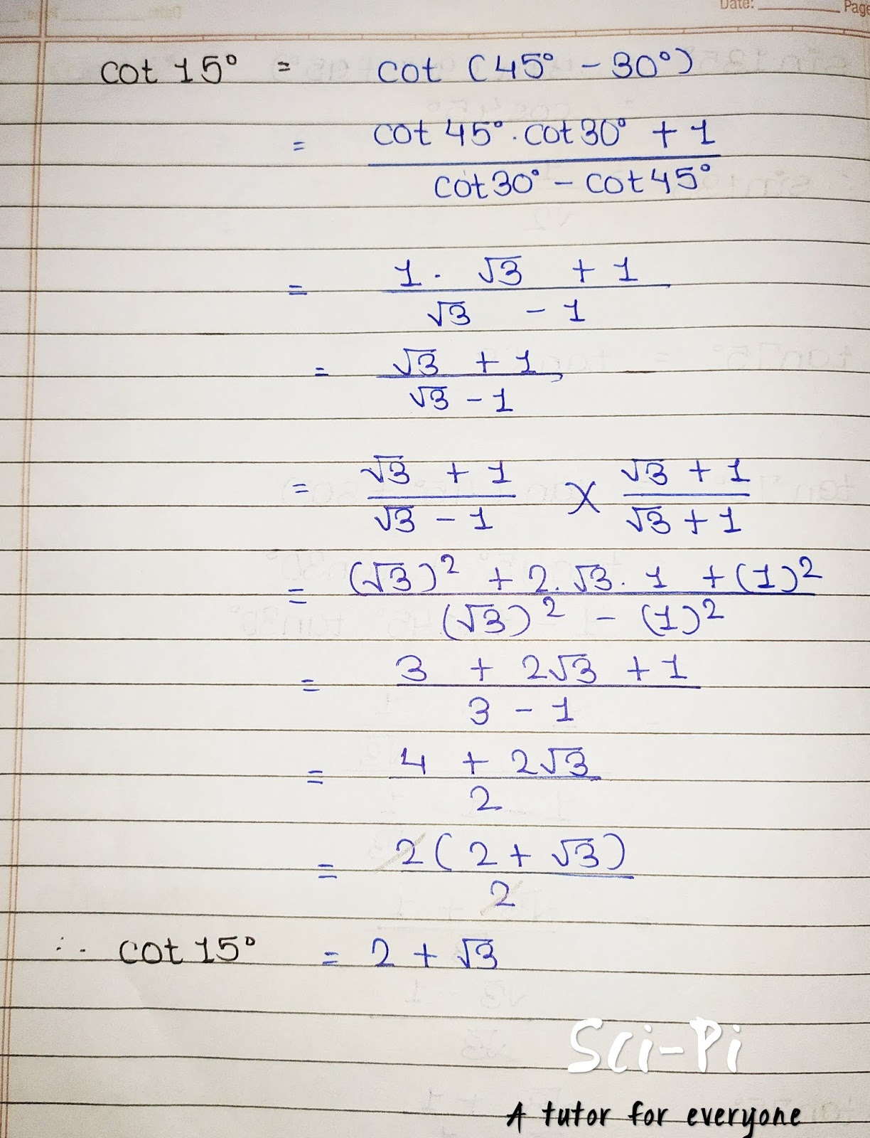 Find The Value Of Cot15 FAQs Trigonometry Sci Pi find-the-value-of-cot15-faqs-trigonometry-sci-pi