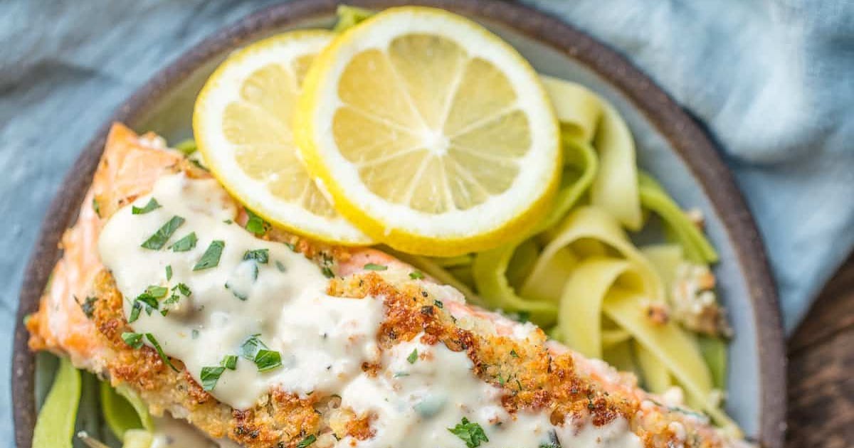 Parmesan Crusted White Wine Dijon Salmon Recipe Girls Dishes