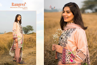 Shree Fab Rangrez Premium collection 5 pakistani suits