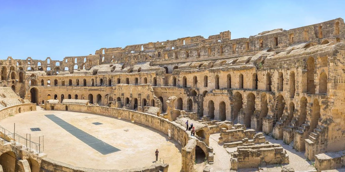El anfiteatro de El Djem (Túnez) El anfiteatro de El Djem (Túnez)