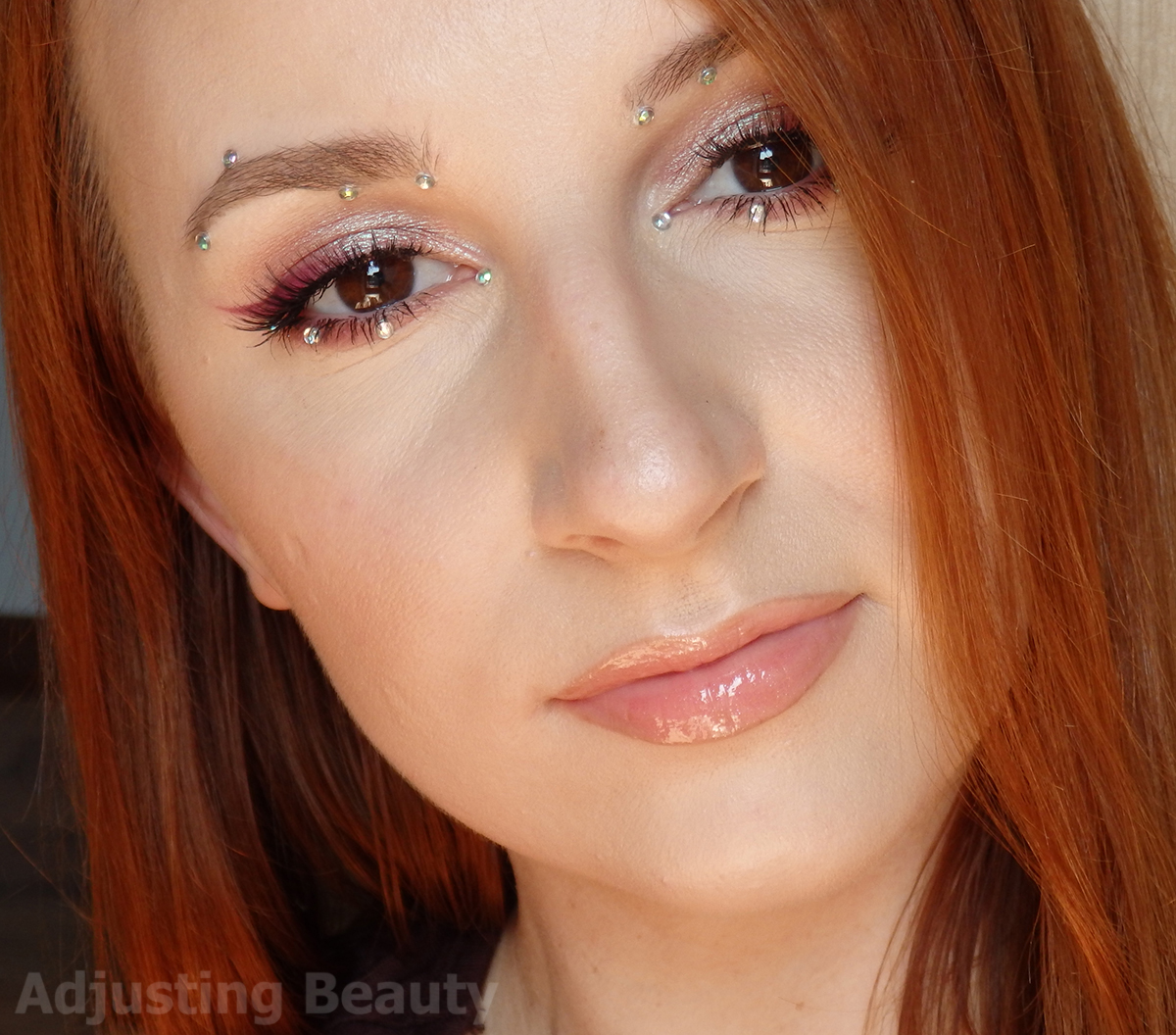 Euphoria Rhinestones Makeup - Adjusting Beauty