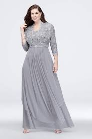 light grey plus size dress
