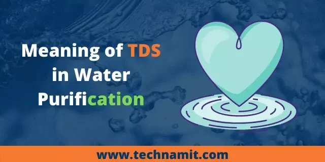 meaning of TDS in water purification