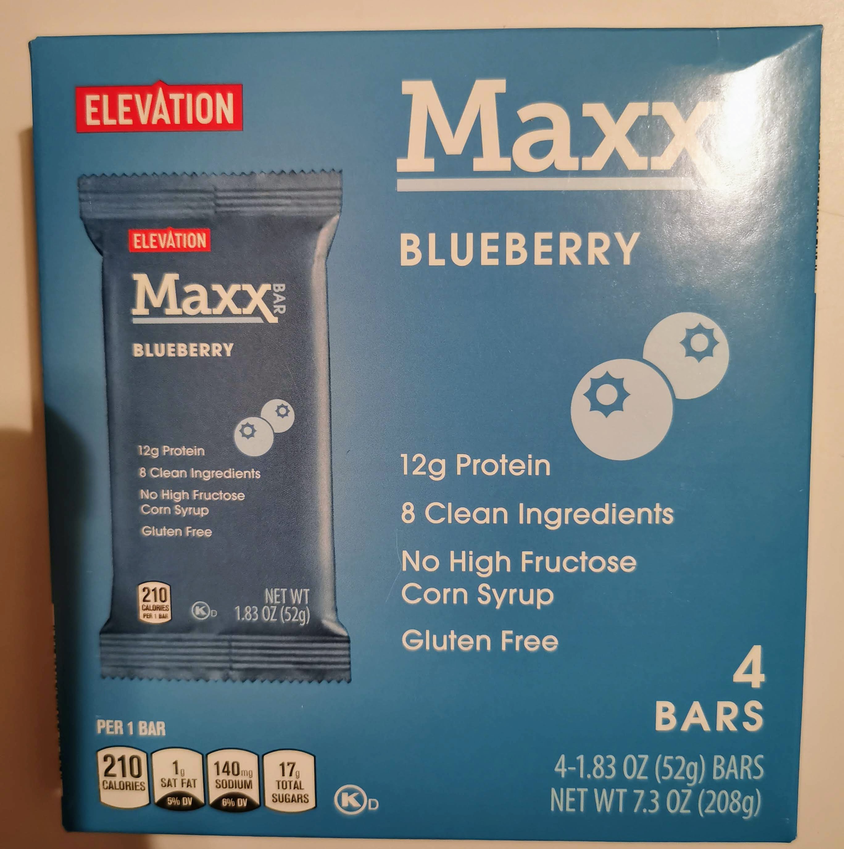Elevation Maxx Blueberry Protein Bar (Aldi)