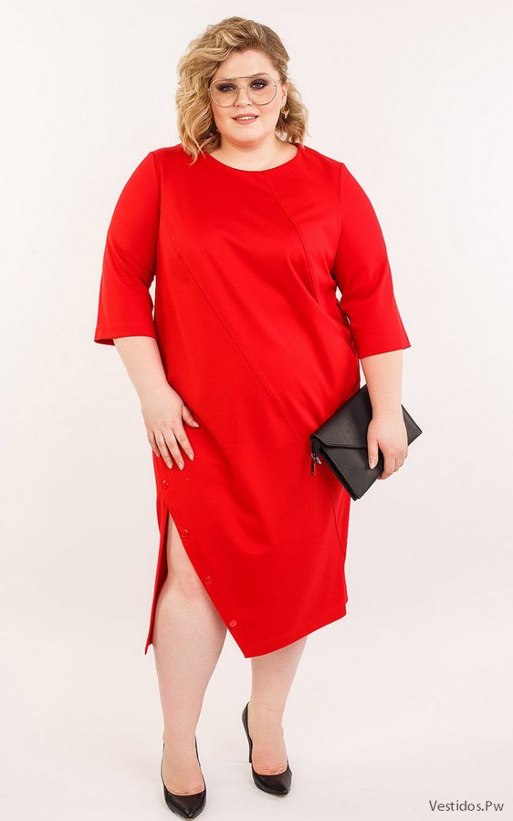 Vestidos Rojos para Gorditas ¡26 Increibles Opciones! | Vestidos | Moda  2019 - 2020
