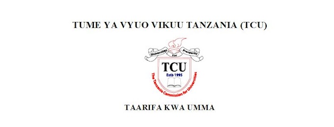 TCU Yatangaza Kuanza Udahili Awamu ya Pili Kwa Wanafunzi Wanaojiunga Vyuo Vikuu