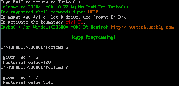 5) Write a program to calculate factorial value of a number. The number ...