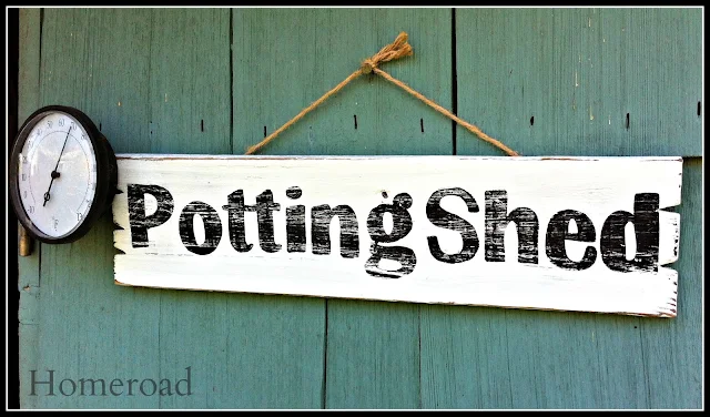 Potting shed sign