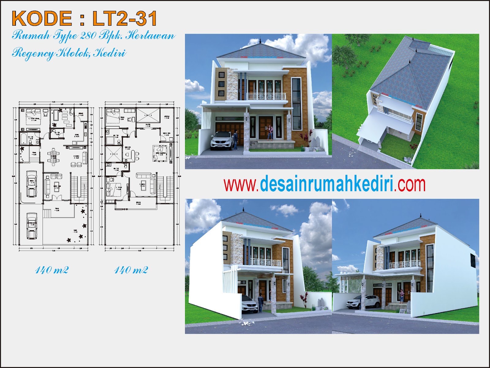 Lt2 31 Rumah Minimalis 2 Lantai Bpk Hertawan Di Kota Kediri