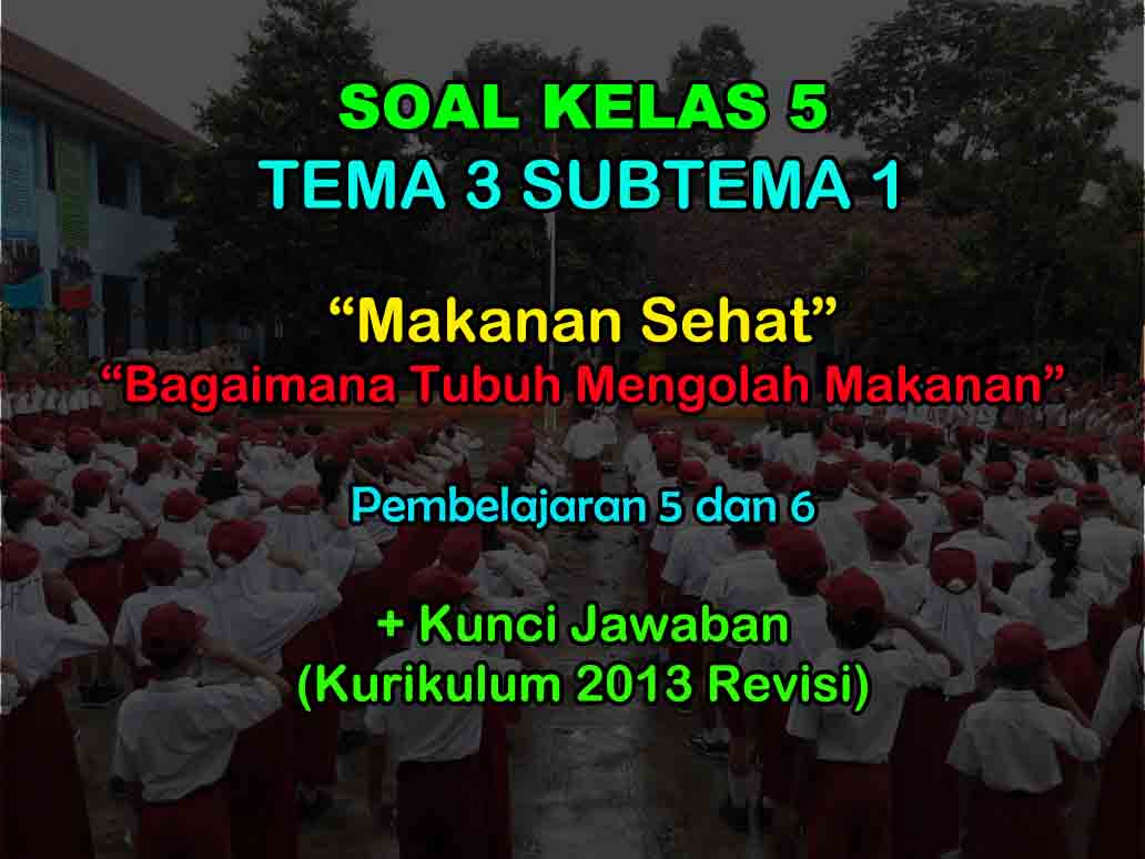 40 Soal Kelas 5 Tema 3 Subtema 1 Kurikulum 2013 & Kunci ...