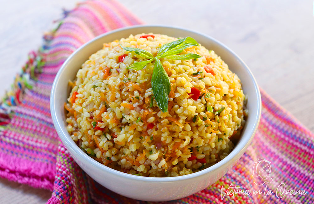 ENSALADA FRESCA DE BULGUR CON VEGETALES