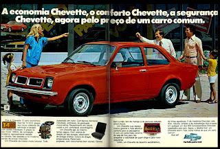 propaganda chevette - 1978.  brazilian advertising cars in the 70s; os anos 70; história da década de 70; Brazil in the 70s; propaganda carros anos 70; Oswaldo Hernandez;