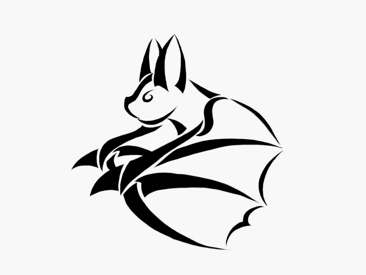 Angelina Jolie Tattoos: Bat Tattoo Desing Photo