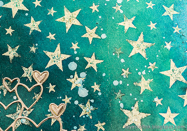Layers of ink - Starry Sky Background Tutorial by Anna-Karin Evaldsson.