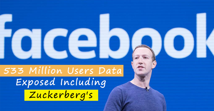 533 Million Facebook Users Personal Data Leaked