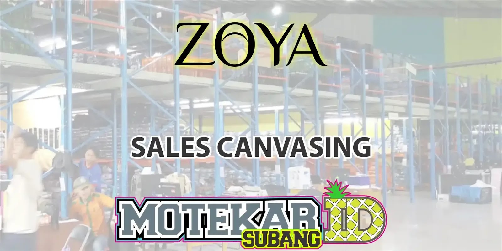 Lowongan Kerja Sales Canvasing Zhoya Shafco Bandung 2019 Motekar Subang