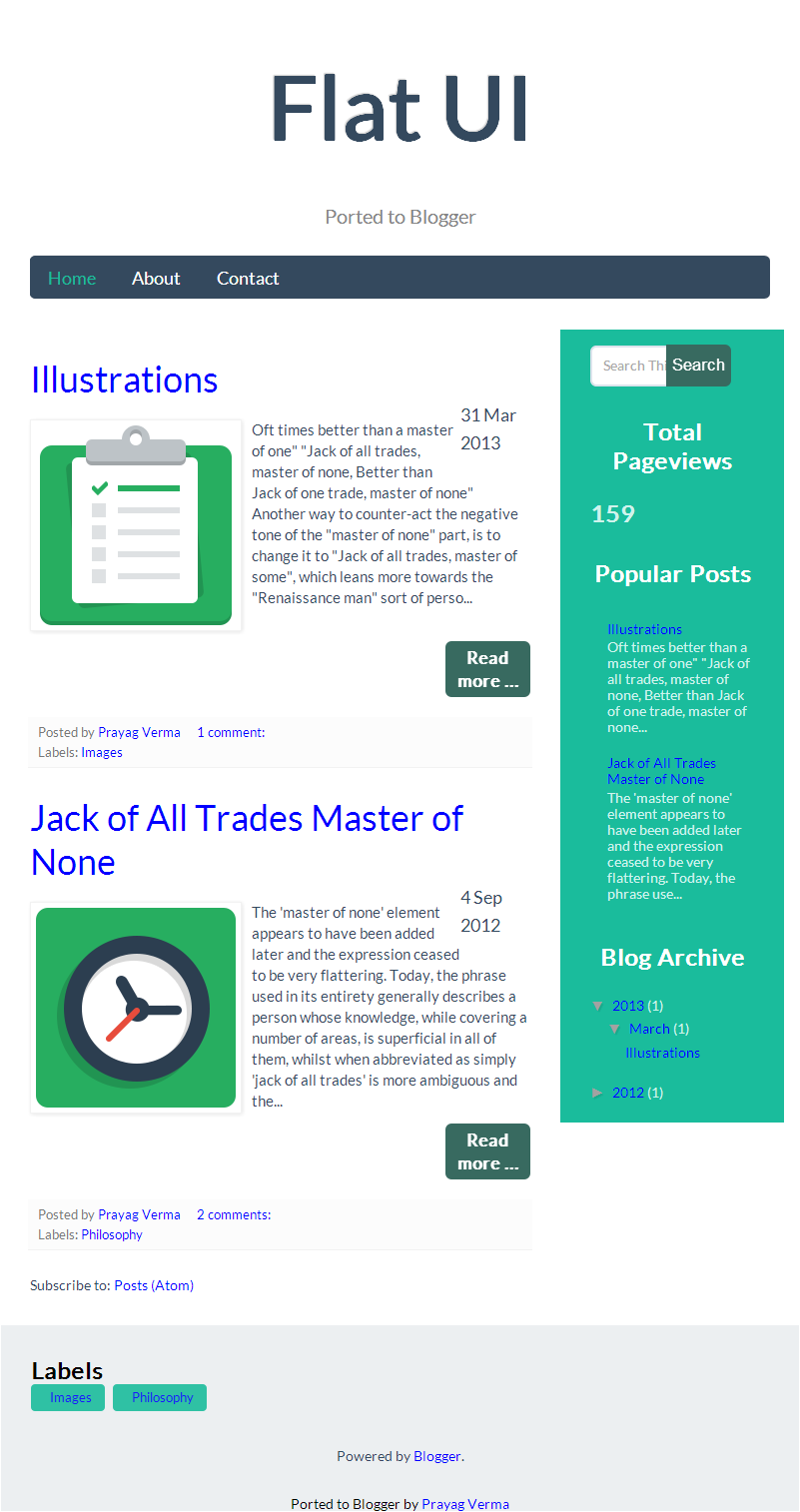 One Job Blogger Template One Job Blogger Template