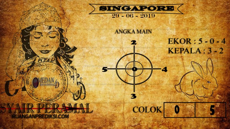 Syair Singapore Sabtu - Eraprediksi