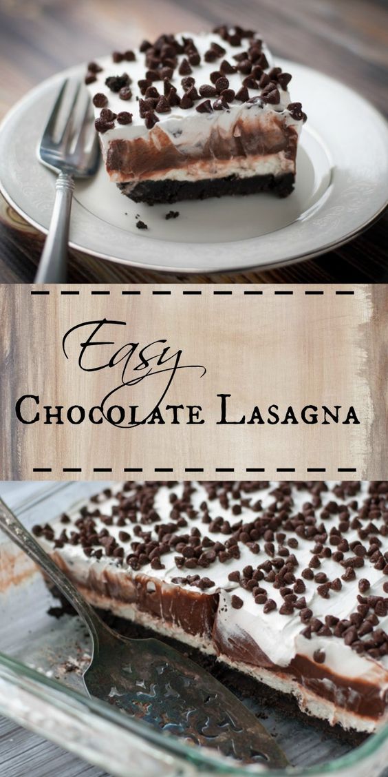 Chocolate Lasagna – a Chocolate Lover’s Treat #chocolate #lasagna #lasagnarecipes #chocolatelovers #treat #dessert #dessertrecipes #cake #cakerecipes Chocolate Lasagna – a Chocolate Lover’s Treat #chocolate #lasagna #lasagnarecipes #chocolatelovers #treat #dessert #dessertrecipes #cake #cakerecipes