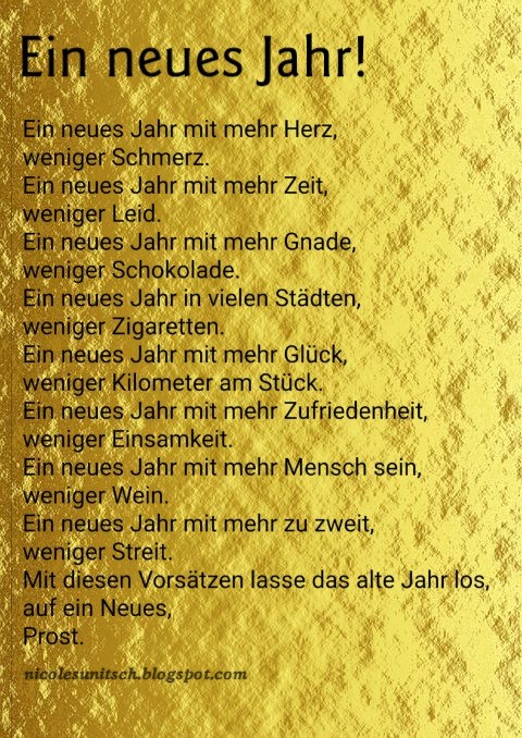 Gedichte von Nicole Sunitsch - Autorin : Ein neues Jahr - Gedicht von 
