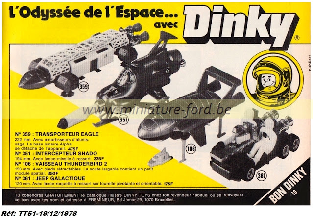 Dinky Toys, les publicités de 1978