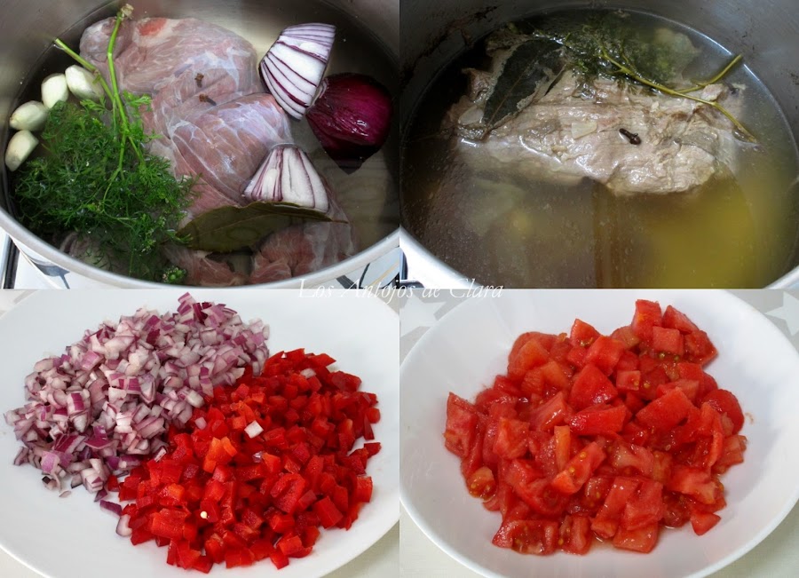 Preparación carne desmechada