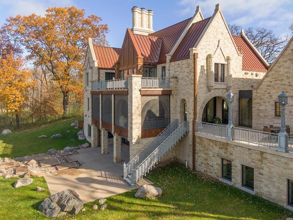 Newly Built 8,000 Square Foot CastleInspired Mansion In Orono, MN