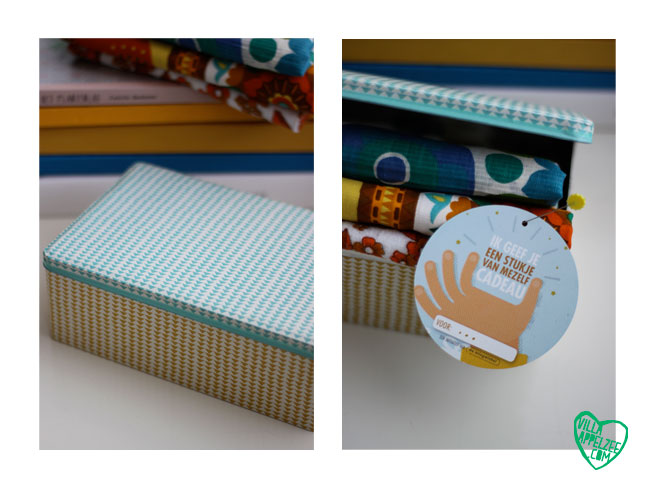 Metal Box make over with paper at Villa Appelzee www.appelzee.com