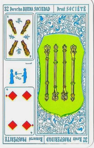 Tarot Rey Thot: Nº 32 - Buena Sociedad - Prosperidad