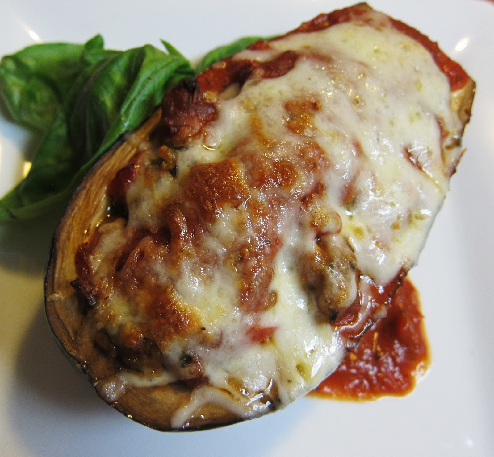 Garlic and Sea Salt Italian Stuffed Eggplant
